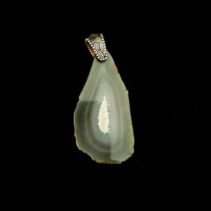 Green Polished Stone Pendant